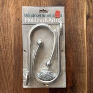 Window Dimensions Holdback Arms Brushed Nickel